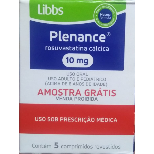 PLENANCE ROSUVASTATINA CÁLCICA 10MG 5 COMPRIMIDOS
